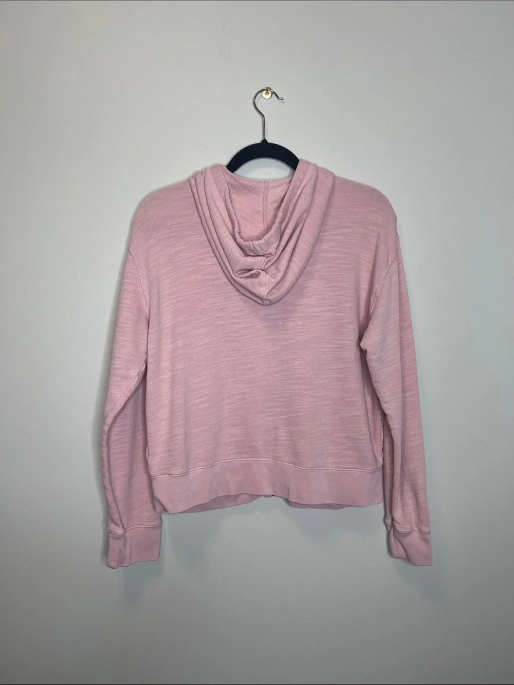 J. Crew Cropped Full Zip hoodie in vintage cotton Terry size Medium